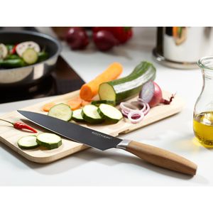 Produktbild für Kochmesser Echtwerk Classic Black Edition mit Akazienholzgriff