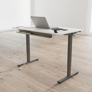Produktbild für Schreibtisch Kerkmann Move small office, weiß / silber