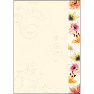Briefpapier Sigel DP788, Flowerstyle, A4