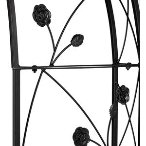 Produktbild für Rosenbogen Relaxdays 10030854, schwarz