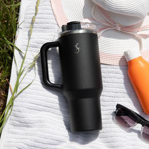 Produktbild für Thermobecher Lurch Big Cup, mit Henkel, schwarz