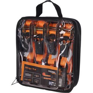 Produktbild für Spanngurt Kerbl 37991, orange, Haken &amp; Ratsche