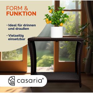 Produktbild für Beistelltisch CASARIA 109945, braun, aus Holz / Metall