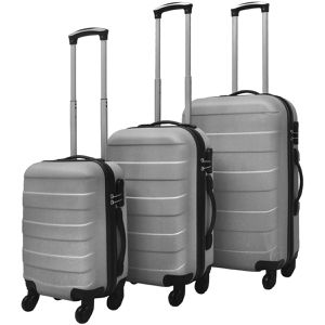 Produktbild für Koffer vidaXL 91142, silber, 3-teilig