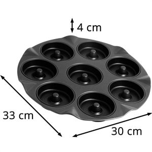 Produktbild für Backform Zenker Apfelküchliblech, für 8 Kuchen, aus Stahl