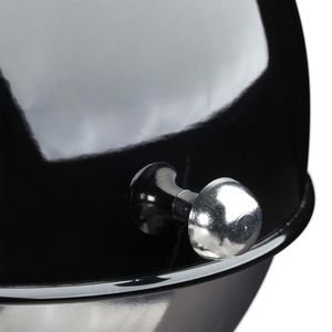 Produktbild für Zuckerdose Relaxdays 10030868 Zuckerkugel, silber / schwarz
