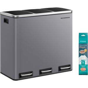 Mülleimer Songmics LTB054G01, mattgrau
