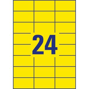 Produktbild für Folienetiketten Zweckform L6131-20, gelb, matt