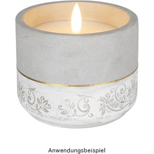Produktbild für LED-Kerze Ideen-mit-Herz 013532-02, Echtwachs im Beton-Gefäß