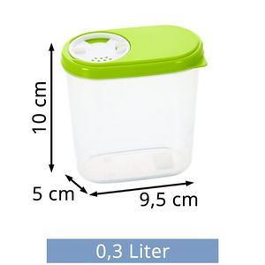 Produktbild für Schüttdose Kigima grün, aus Kunststoff, Set