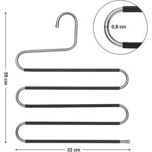 Produktbild für Hosenbügel Songmics CRI043BK, aus Edelstahl