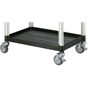 Produktbild für Servierwagen Böttcher-AG schwarz, Aluminium / Kunststoff