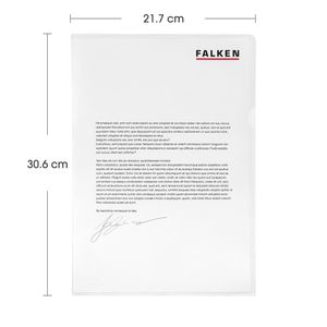 Produktbild für Sichthüllen Falken Standard, 11297371F, transparent, A4