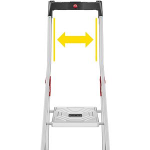 Produktbild für Stehleiter Hailo StandardLine L60, 8160-607, mit Plattform