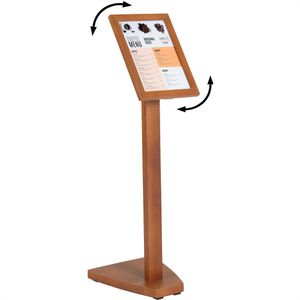 Produktbild für Infoständer Update-Displays aus Holz, braun, A4