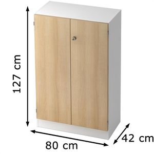 Produktbild für Aktenschrank Hammerbacher Solid 6550, aus Holz