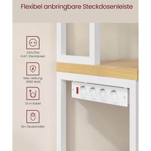 Produktbild für Küchenregal Vasagle KKS058K02, goldeiche