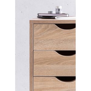 Produktbild für Rollcontainer Wohnling Mina WL5.174, aus Holz, sonoma eiche