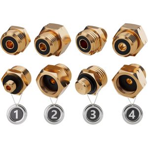 Gasflaschen-Adapter PELMOS JJ-U7AE-I5AV, Set