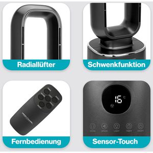 Produktbild für Ventilator Proficare PC-TVL 3152, anthrazit, 86 cm