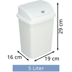 Produktbild für Mülleimer TipTop-Office weiß