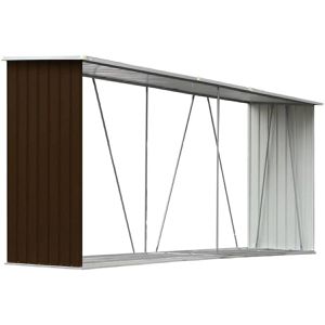 Holzunterstand vidaXL Holzlagerschuppen, braun
