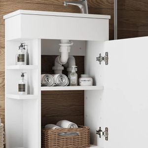 Produktbild für Waschtisch Vicco Amadeo, hängend, weiß