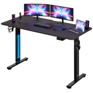 Produktbild für Schreibtisch CASARIA 109360, braun / schwarz