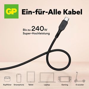 Produktbild für Ladekabel GP Batteries GPCBCCBVBKUSB971, 1,5m