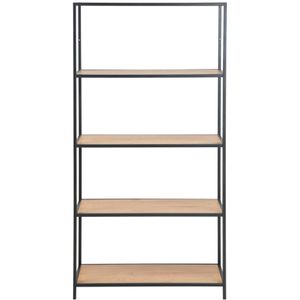 Produktbild für Bücherregal AC-Design Seaford, schwarz / wildeiche