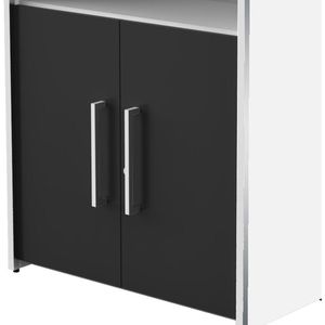 Produktbild für Kombischrank Kerkmann Aveto, anthrazit / weiß