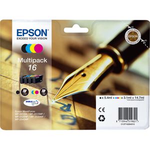 Produktbild für Tinte Epson 16 C13T1626 Füller, Multipack