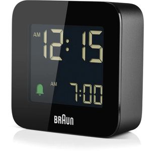 Produktbild für Wecker Braun BC08B DCF schwarz, digital