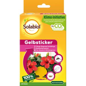Gelbtafeln Solabiol Gelbsticker, 8 x 14 cm, zum Stecken
