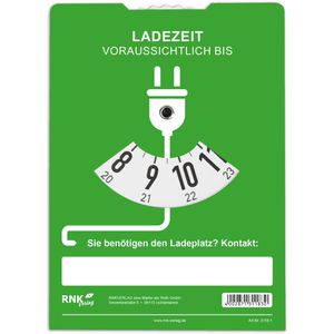 Produktbild für Parkscheibe RNK 3118-1, aus Karton, manuell