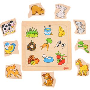 Produktbild für Puzzle Goki 56880, Legespiel - Wer frisst was