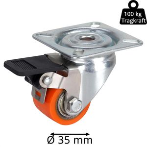 Produktbild für Möbelrolle Dörner+Helmer 771035, mit Anschraubplatte