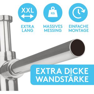 Produktbild für Siphon Bächlein Design für Waschbecken