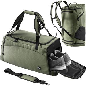 Produktbild für Sporttasche bemaxx Sports Bag, grün, mit Rucksackfunktion