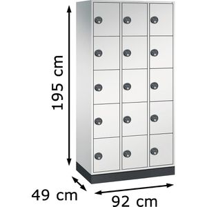Produktbild für Schließfachschrank CP-Möbel Intro S4000, lichtgrau
