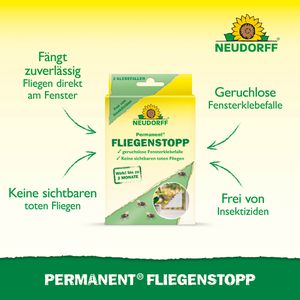 Produktbild für Fliegenfalle Neudorff Permanent Fliegenstopp, zum Ankleben