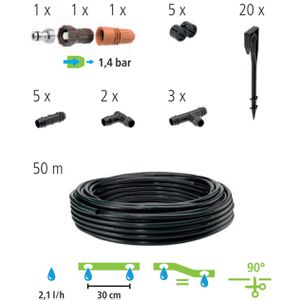 Produktbild für Micro-Drip-System GEKA Set Hecken und Beete, 17.0120.9, 50m