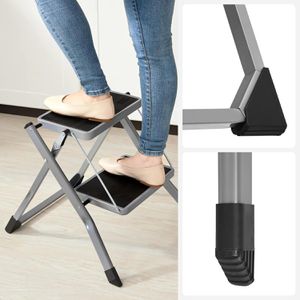 Produktbild für Klapptritt Songmics GSL002GY01, grau, aus Stahl
