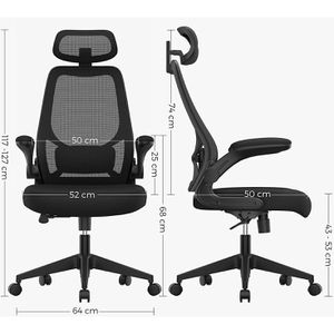 Produktbild für Bürostuhl Songmics OBN087B01