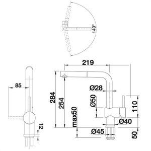Produktbild für Küchenarmatur BLANCO LINUS-S-F, chrom