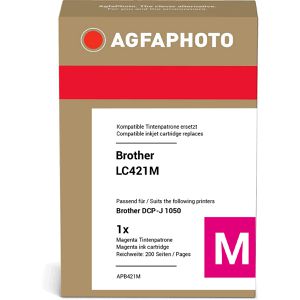 Produktbild für Tinte AgfaPhoto für Brother LC-421M, magenta