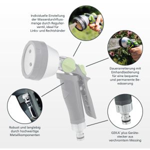 Produktbild für Gartenbrause GEKA plus Multibrause 3 S, 46.1002.9