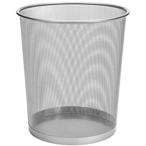 Papierkorb D.RECT 110482, silber