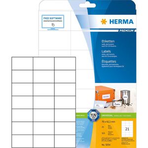 Produktbild für Universaletiketten Herma 5054 Premium, weiß