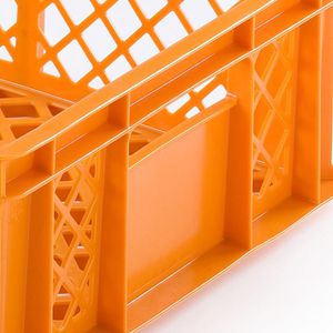 Produktbild für Eurobox Alutec Bäckerkiste, orange, 29 Liter, lebensmittelecht